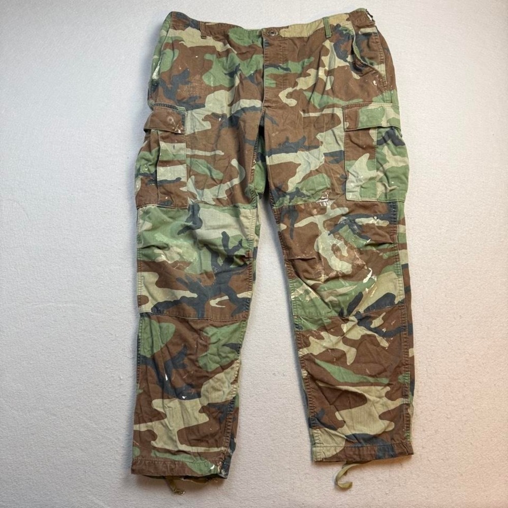 Vintage Woodland Camo Cargo Pants – 36x28
